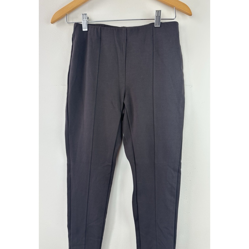 ✨2/$20 J. Jill Ponte Leggings Pleated Brown Pants Small Autumn Fall Minimalist - Picture 4 of 14